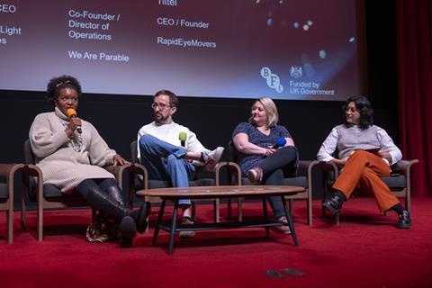 The Increasing Reach panel at the UK Global Screen Fund Summit